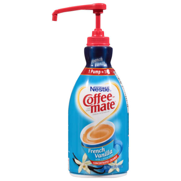 protest Pence knop Coffee-mate French Vanilla Liquid Creamer 1.5 Liter with Pump